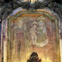 ... dipinto su tela dell'Incoronazione della Vergine, posto sull'altare maggiore ...