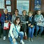 Siamo in attesa dell'autobus che ci porterà al Rifugio Auronzo ....