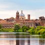 Finalmente l'Uteap riparte con i suoi viaggi dopo la sosta forzata della pandemia. Si va a Mantova, la città dei Gonzaga e di Isabella d'Este. Questo lo skyline della città, ma la foto non è mia, tutte le altre si.