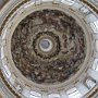 L'imponente cupola realizzata dallo Juvarra, con l'affresco settecentesco  della Gloria del Paradiso